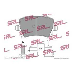 Bromsbeläggsats, Bakaxel, audi,seat,skoda,vw, 1K0 698 451, 1K0 698 451B, 1K0 698 451D, 1K0 698 451E, 1K0 698 451F, 1K0 698 451G