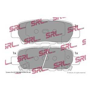 Bromsbeläggsats, Bakaxel, infiniti,nissan,renault,suzuki, 410601408R, 440608H385, 44060-8H385, 44060AL585, 44060-AL585, 44060AL