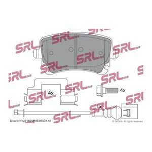 Bromsbeläggsats, Bakaxel, audi,bentley,vw, 3D0 698 451, 3D0 698 451A, 4B3 698 451, 4B3 698 451A, 4B3698451, 4B3698451A, 4E06984