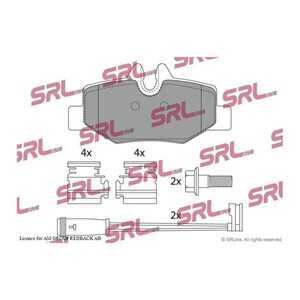 Bromsbeläggsats, Bakaxel, mercedes-benz viano [w639], vito / mixto skåp [w639], vito buss [w639], 000 421 6210, 0004216210, 001