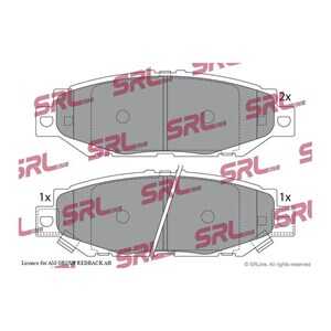 Bromsbeläggsats, Bakaxel, lexus gs, toyota chaser, supra, 04466-14040, 0446620050, 0446630030, 0446630050, 0446650040, 04466500