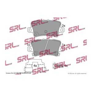 Bromsbeläggsats, Bakaxel, honda civic hatchback viii, civic sedan viii, 43022SMGE00, 43022-SMG-E00, 43022SMGE01, 43022-SMG-E01,