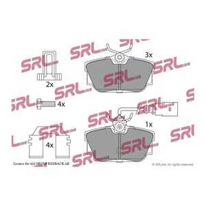 Bromsbeläggsats, Bakaxel, vw transporter t4 buss, transporter t4 flak/chassi, transporter t4 skåp, 1109015, 1133448, 1205697, 1