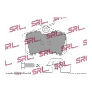 Bromsbeläggsats, Bakaxel, audi,citroën,ds,peugeot,seat,skoda,vw, 1001096, 1027640, 1027650, 1029782, 1115107, 1205557, 1343514,