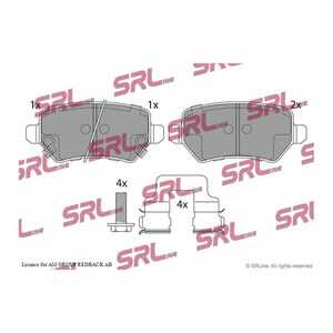 Bromsbeläggsats, Bakaxel, kia,opel,peugeot, 1605086, 1605122, 1605128, 1605233, 1605625, 1605967, 1605995, 583021PA30, 58302-1P