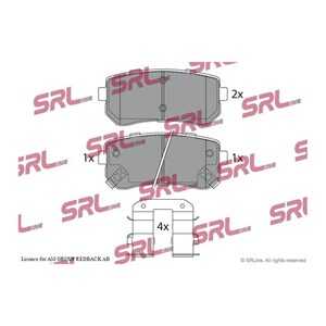 Bromsbeläggsats, Bakaxel, hyundai,kia, 583020ZA00, 58302-0ZA00, 583021GA00, 58302-1GA00, 583021HA00, 58302-1HA00, 583021HA10, 5