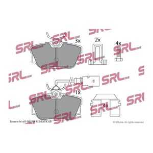 Bromsbeläggsats, Bakaxel, ford,seat,vw, 1109015, 1133448, 1205697, 1207518, 1345339, 1386603, 5M212M008BA, 5M212M008BB, 5M2J2M0