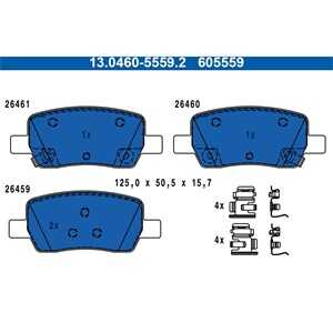 Bromsbeläggsats, Bakaxel, hyundai santa fe iv, kia carnival iv, sorento iv, 58302-P2A50, 58302-P2A51, 58302-R0-A00