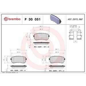 Bromsbeläggsats, Bakaxel, hyundai,kia, 3504100U151001, 583021HA00, 583021HA10, 583021MA00, 583021MA40, 583021YA30, 583022LA00, 