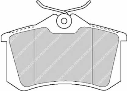 Bromsbeläggsats, Bakaxel, audi,ds,ford,opel,peugeot,renault,seat,skoda,vw, 1027640, 1115107, 1205557, 1343514, 1345340, 1E06984