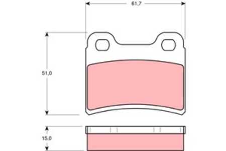 Bromsbeläggsats, Bakaxel, ford,kia, 0K20H-3323Z, 6500959, 91AB-2M008-BC