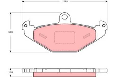 Bromsbeläggsats, Bakaxel, lotus elise, elise 340 r, exige, opel speedster, vauxhall vx220 cabriolet, 48 01 664, 4801293, 919905