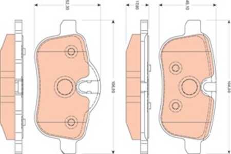 Bromsbeläggsats, Bakaxel, bmw z4 roadster [e89], 34 21 6 788 275, 6 788 275