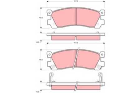 Bromsbeläggsats, Bakaxel, mazda 929 iii, 929 iv, xedos 9, HF39-26-48Z A, TA012643Z, TAY22643Z, TAY22648Z, TBY72643Z, TBY72648Z,