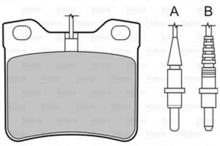 Bromsbeläggsats, Bakaxel, peugeot 406, 406 break, 406 coupé, 607, 425130, 4251-30, 425208, 4252-08, 425266, 4252-66