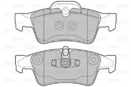 Bromsbeläggsats, Bakaxel, mercedes-benz, 0044205220, 1644201520, 44205220, A0044205220, A1644201520