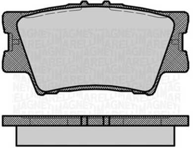 Bromsbeläggsats, Bakaxel, lexus es, toyota aurion, avalon sedan, camry sedan, mark x zio i, matrix, rav 4 iii, rav 4 iv, rav 4 