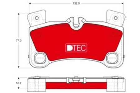 Bromsbeläggsats, Bakaxel, audi q7, q7 van, porsche cayenne, vw touareg, 7L0 698 451 C, 7L0 698 451 D, 7L0 698 451 E, 7L0 698 45