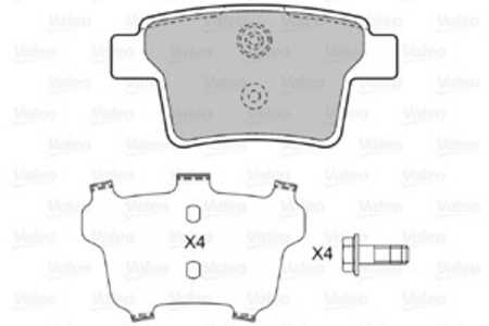 Bromsbeläggsats, Bakaxel, ford mondeo iii, mondeo sedan iii, mondeo turnier iii, ford usa five hundred, jaguar x-type i, x-type