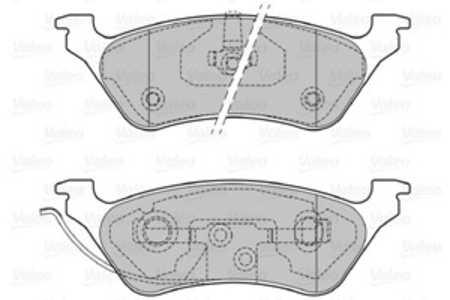 Bromsbeläggsats, Bakaxel, chrysler voyager iv, dodge caravan, grand caravan, jeep cherokee, 5019 805AA, 5019805AA, 5071 948AA, 