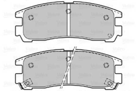 Bromsbeläggsats, Bakaxel, chrysler,mitsubishi, MB857336, MB950350, MR389578, MR569780