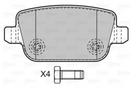 Bromsbeläggsats, Bakaxel, ford,land rover,volvo, 1439867, 1459408, 1477803, 1566234, 1682005, 1756395, 1917250, 30794553, LR003