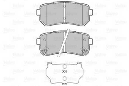 Bromsbeläggsats, Bakaxel, hyundai,kia, 583021KA30, 58302-1KA30, 583021MA00, 58302-1MA00, 583021MA40, 58302-1MA40, 583021YA50, 5