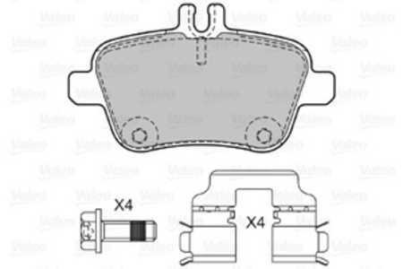 Bromsbeläggsats, Bakaxel, mercedes-benz, 0064202320, 0064207920, 0064208020, 0064208320, 0074203420, 0074209420, 0074209520, 00