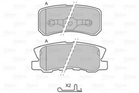 Bromsbeläggsats, Bakaxel, chrysler,citroën,dodge,fiat,jeep,lancia,mitsubishi,peugeot, 4605A487, 4605A502, 68028 671AA, 68028671