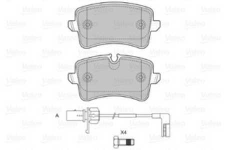 Bromsbeläggsats, Bakaxel, audi,porsche, 4G0698451, 4G0698451A, 4G0698451B, 4G0698451H, 4G0698451J, 4G0698451K, 4H0698451A, 4H06