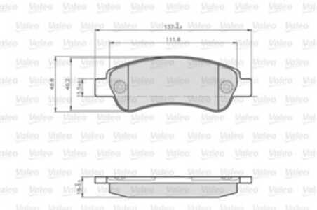 Bromsbeläggsats, Bakaxel, citroën,fiat,peugeot, 1611140880, 425359, 4253-59, 425360, 4253-60, 425469, 4254-69, 77364016, 956114