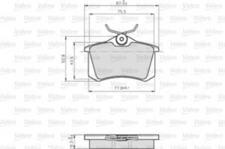 Bromsbeläggsats, Bakaxel, citroën,peugeot, 1608520380, 1E0698451, 1E0698451D, 1E0698451G, 1J0698, 425396, 4253-96, 425428, 4254