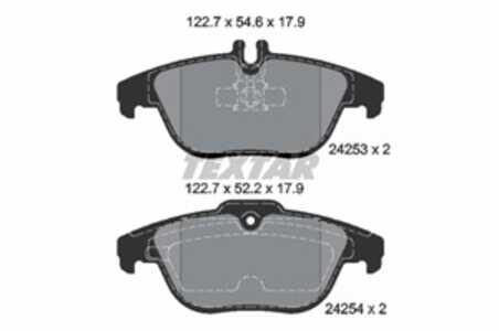 Bromsbeläggsats, Bakaxel, mercedes-benz, 0054200720, 0054204220, 0054204320, 0054208120, 0064201320, 0064206120, 0074206020, 00