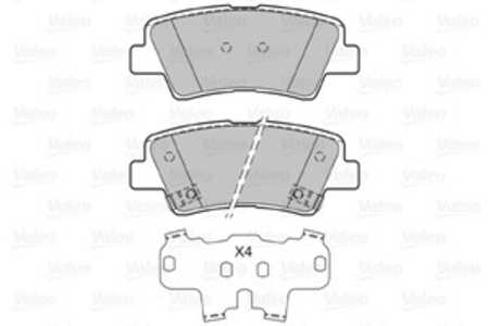 Bromsbeläggsats, Bakaxel, hyundai,kia,ssangyong, 48413341A0, 48413-341A0, 583022EA31, 58302-2EA31, 583022HA50, 58302-2HA50, 583