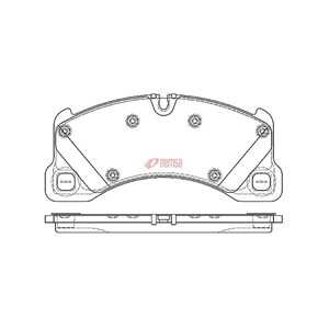 Bromsbeläggsats, Fram, porsche cayenne, macan, panamera, vw touareg, 7L0 698 151M, 7L0 698 151N, 955 351 939 61, 955 351 939 62