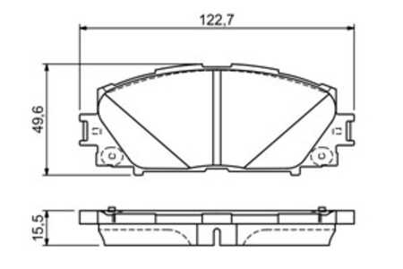 Bromsbeläggsats, Framaxel, toyota prius, 04465 47060 79, 04465 47060, 04465 47070, 044650W140, 044650W141, 04465-47060-79, 0446