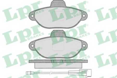 Bromsbeläggsats, Framaxel, fiat 500, panda, panda skåp/halvkombi, ford ka, 5892736, 71737178