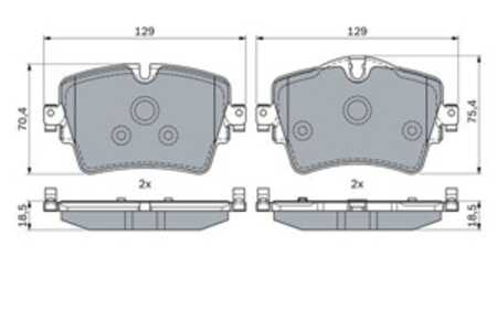 Bromsbeläggsats, Framaxel, bmw,mini, 34 10 6 860 019, 34 10 6 882 418, 34 10 6 884 492, 34 10 6 884 497, 34 10 6 888 777, 34 10