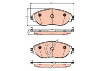 Bromsbeläggsats, Framaxel, audi,cupra,vw, 3Q0 698 151 E, 3Q0 698 151 K, 3Q0 698 151, 5Q0 698 151 AK