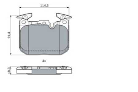 Bromsbeläggsats, Framaxel, bmw, 34 10 6 878 878, 34 11 2 284 765, 34 11 2 284 969, 34 11 6 859 282, 34 11 6 865 460, 34 11 6 87