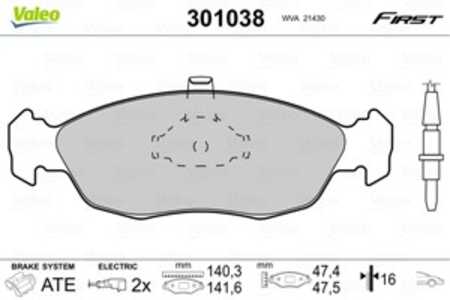 Bromsbeläggsats, Framaxel, citroën,peugeot, 425121, 4251-21, 425122, 4251-22, 425267, 4252-67, 425304, 4253-04, 425315, 4253-15