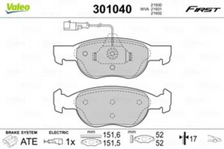 Bromsbeläggsats, Framaxel, fiat brava, bravo i, marea, marea weekend, punto, lancia delta ii, 71752989, 71770952, 9947118, 9947