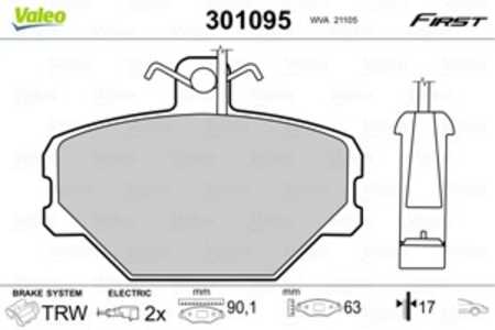 Bromsbeläggsats, Framaxel, fiat panda, panda skåp/halvkombi, tempra, tipo, uno, uno skåp, lancia dedra, y10, 063576, 5888781, 5