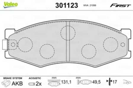 Bromsbeläggsats, Framaxel, nissan, 4106003R85, 41060-03R85, 4106003R86, 41060-03R86, 4106004C85, 41060-04C85, 4106011P29, 41060