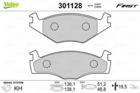 Bromsbeläggsats, Framaxel, seat,vw, 171698151F, 171698151G, 191698151C, 191698151H, 191698151J, 1H0698151, 321698151G