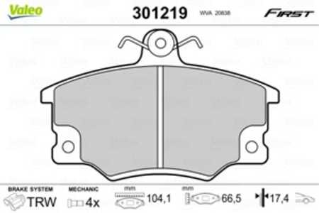 Bromsbeläggsats, Framaxel, abarth,alfa romeo,fiat,lancia, 0060810239, 4434879, 5888147, 5888153, 5892549, 5892727, 5892728, 589