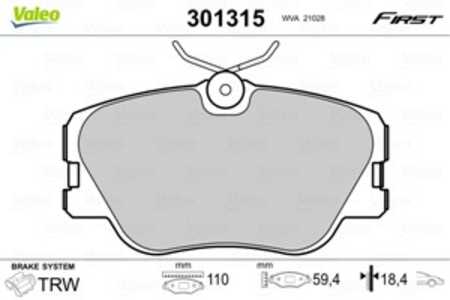 Bromsbeläggsats, Framaxel, mercedes-benz, 0004200720, 0004209920, 0004209920WC, 0014200720, 14200720, 4200720, 4209920, 4209920