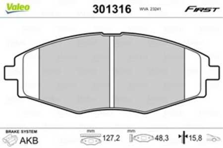 Bromsbeläggsats, Framaxel, chevrolet matiz, spark, daewoo lanos, lanos sedan, matiz, matiz skåp/halvkombi, 96273708, 96281945, 