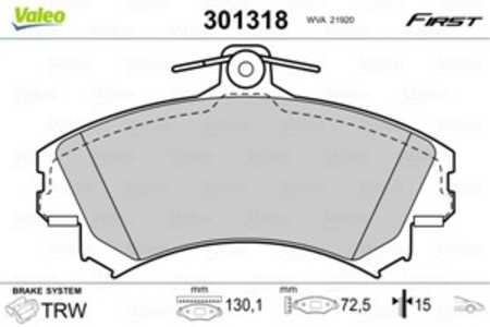 Bromsbeläggsats, Framaxel, mitsubishi,proton,smart,volvo, 3345670.8, 33456708, 4544200920, 4605A734, MR235557, MR249241, MR4079