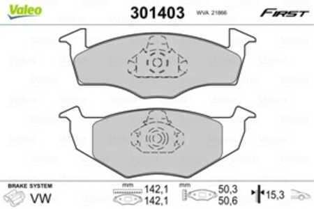 Bromsbeläggsats, Framaxel, seat,skoda,vw, 1H0698151B